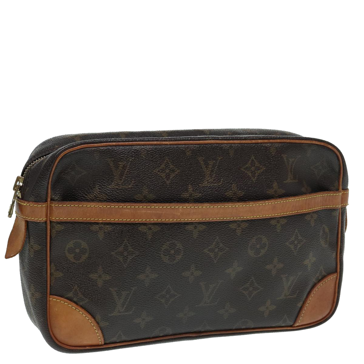 Louis Vuitton Monogram Compiegne 28 Clutch Bag M51845 Lv Auth 86122